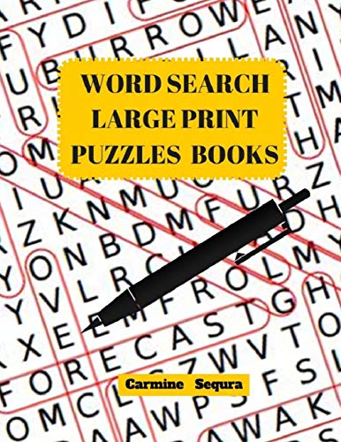 Word Search Large Print Puzzles Books: Word Search 50 Puzzles Large Print