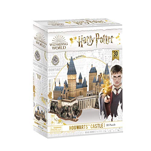 World Brands- Harry Potter-Castillo de Hogwarts Puzzles 3D, Kit de Construcción, Multicolor (Cubic Fun DS1013H)