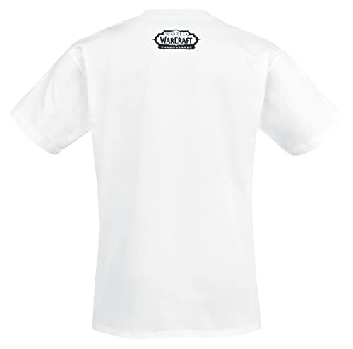World of Warcraft Shadowlands - Archon's Eyes Upon You Hombre Camiseta Blanco L, 100% algodón, Regular