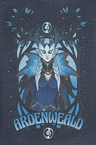 World of Warcraft Shadowlands - Winter Queen Hombre Camiseta Gris L, 50% algodón, 50% poliéster, Regular