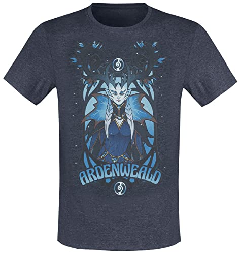 World of Warcraft Shadowlands - Winter Queen Hombre Camiseta Gris L, 50% algodón, 50% poliéster, Regular