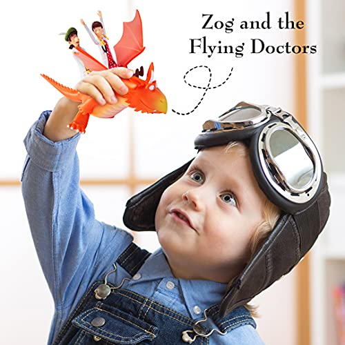 WOW! STUFF Zog and The Flying Doctors Story Time Set | Figuras de acción de Personajes articulados coleccionables | Juguetes Oficiales y Regalos de la Serie Julia Donaldson Libros, TV y animación