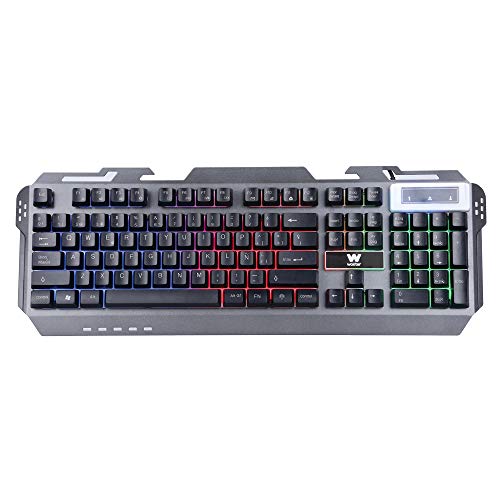 Woxter Stinger FX 80 Megakit - Kit gaming (Teclado retroiluminado de base metálica, ratón óptico hasta 3200 DPI, alfombrilla de microfibra 25x21 y auriculares 2.0 con micrófono)