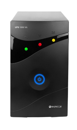 Woxter UPS 1200 VA - Sistema SAI de alimentación ininterrumpida SAI (1200VA/720 watts, Autonomía aproximativamente 20-30 minutos), Fuente de alimentación Continua, 3 tomas Schuko