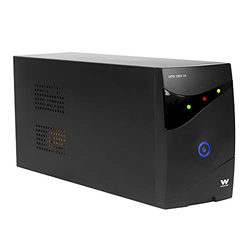 Woxter UPS 1200 VA - Sistema SAI de alimentación ininterrumpida SAI (1200VA/720 watts, Autonomía aproximativamente 20-30 minutos), Fuente de alimentación Continua, 3 tomas Schuko