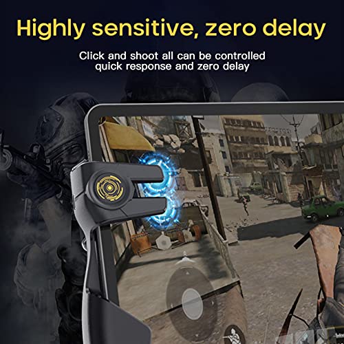 WQAZ Joystick de Juego Controlador de Juego móvil Tableta de Seis Dedos Juego Joystick Manija Botón Shooter Gamepad Disparador de gatillo Accesorios Alta precisión y fácil de Usar. (Color : 1)