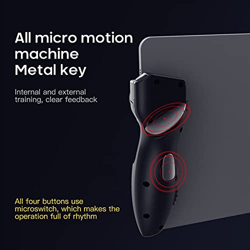 WQAZ Joystick de Juego Controlador de Juego móvil Tableta de Seis Dedos Juego Joystick Manija Botón Shooter Gamepad Disparador de gatillo Accesorios Alta precisión y fácil de Usar. (Color : 1)