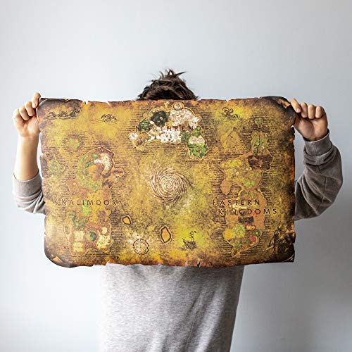 Wrath of the LichKing | Mapa de World of Warcraft | Lienzo | Scroll | WallArt | TableTop | Regalo | WOTLK | Wrath of the LichKing | Azeroth | Impresión UV (24" x 16")