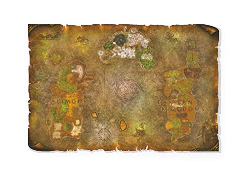 Wrath of the LichKing | Mapa de World of Warcraft | Lienzo | Scroll | WallArt | TableTop | Regalo | WOTLK | Wrath of the LichKing | Azeroth | Impresión UV (24" x 16")