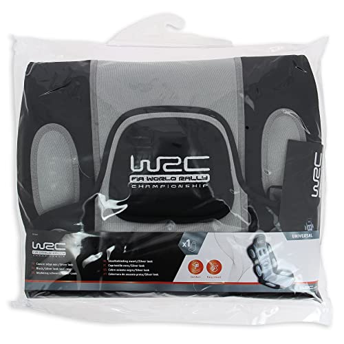 WRC 007333 - Funda para Asiento Tipo Deportivo, Color Negro y Plateado