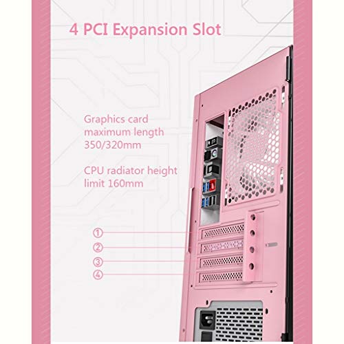 WSNBB Juegos, Caso De Mini-Torre M-ATX/ITX PC Videojuegos, Paneles Laterales De Vidrio Templado De Mayor Categoría Y Nuevo Diseño De Color
