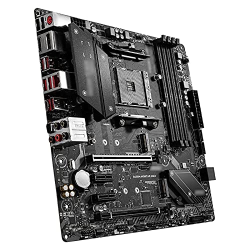 WSZMD Fit For MSI B450M Mortar MAX Placa Base De Juegos + AMD 7 3700X Procesador (R7) En Caja UPC Tarjeta Madre UPC Colocar (Color : B450M Mortar MAX, Size : 3700X)