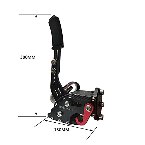 WUYIN PCMOS 2019 Nuevo 14bit USB Freno de Mano SIMULACIÓN Adecuado G25 / 27/29 T500 PC Juegos de Carrera FANATECOSW Suciedad Rally Sistema de Freno de Mano Azul Negro Azul Palancas de Freno de Mano