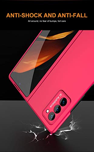 Wuzixi Funda para Samsung Galaxy Z Fold 2. Ultra Slim y Resistente Huellas Dactilares Mate Anti-arañazos y Antideslizante Protectora Sedoso, Caso Fundas para Samsung Galaxy Z Fold 2. Azul