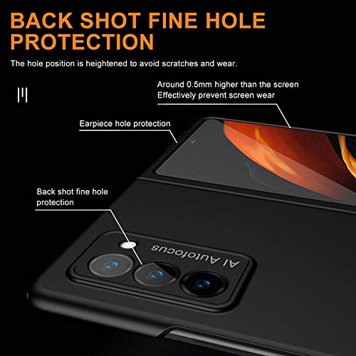 Wuzixi Funda para Samsung Galaxy Z Fold 2. Ultra Slim y Resistente Huellas Dactilares Mate Anti-arañazos y Antideslizante Protectora Sedoso, Caso Fundas para Samsung Galaxy Z Fold 2. Azul