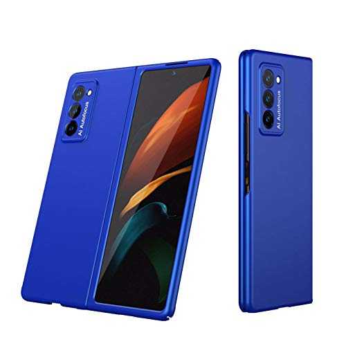 Wuzixi Funda para Samsung Galaxy Z Fold 2. Ultra Slim y Resistente Huellas Dactilares Mate Anti-arañazos y Antideslizante Protectora Sedoso, Caso Fundas para Samsung Galaxy Z Fold 2. Azul