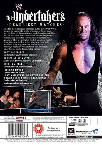 WWE: Undertaker's Deadliest Matches [DVD] [Reino Unido]