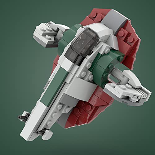 WWEI Modelo de nave espacial tecnológico, 157 piezas, Star Wars esclavo 1 + soporte juguetes, bloques de construcción compatibles con Lego 75243