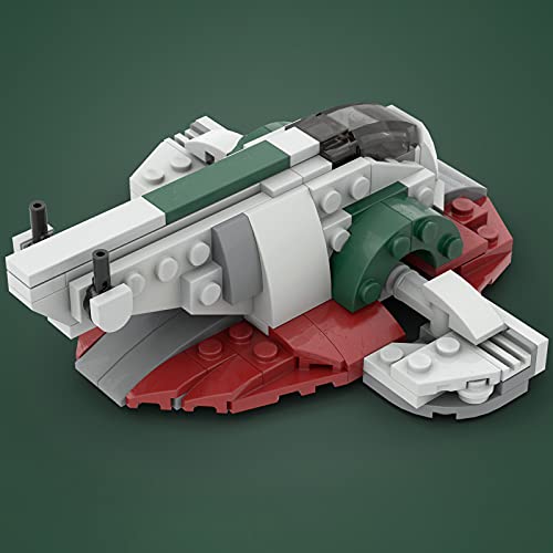 WWEI Modelo de nave espacial tecnológico, 157 piezas, Star Wars esclavo 1 + soporte juguetes, bloques de construcción compatibles con Lego 75243