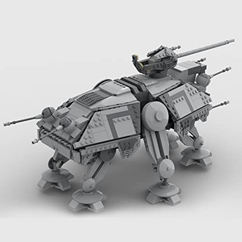 WWEI Technik Star Wars Imperial at-TE - Modelo droid clone droid de 1267 piezas del ejército, bloques de construcción compatibles con Lego Star Wars Capitán Rexs at-TE 75157