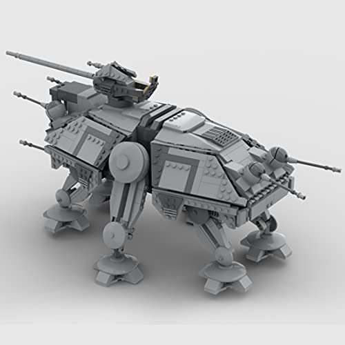 WWEI Technik Star Wars Imperial at-TE - Modelo droid clone droid de 1267 piezas del ejército, bloques de construcción compatibles con Lego Star Wars Capitán Rexs at-TE 75157