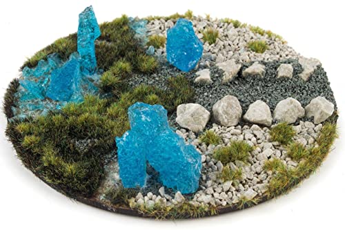 WWScenics Rocas de Cristal Azul 60g – Miniaturas, Tereno