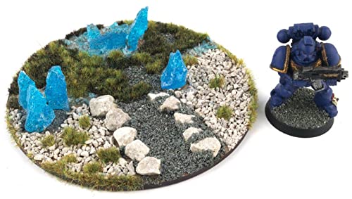 WWScenics Rocas de Cristal Azul 60g – Miniaturas, Tereno