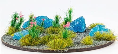 WWScenics Rocas de Cristal Azul 60g – Miniaturas, Tereno