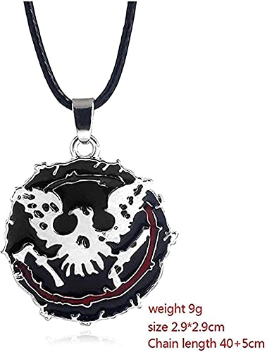 WYDSFWL Collar Mujer Hombre Juego de Moda State of Decay Logo Collar de pájaro esquelético con Colgante de Hacha y Pistola Collares Punk