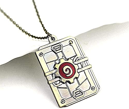 WYDSFWL Collar Mujer Hombre Moda Estilo Retro Accesorios Hearthstone Logo Collares Pendientes Collar Unisex