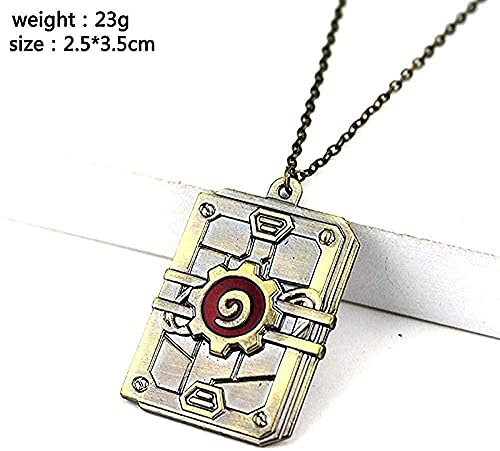 WYDSFWL Collar Mujer Hombre Moda Estilo Retro Accesorios Hearthstone Logo Collares Pendientes Collar Unisex