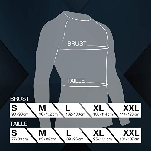 X-Bionic Energy Accumulator Origins Long Sleeve Shirt Men - Camiseta de compresión para Hombre, Hombre, EA-WT17W18M, Charcoal/Pearl Grey, FR : XL (Taille Fabricant : L/XL)