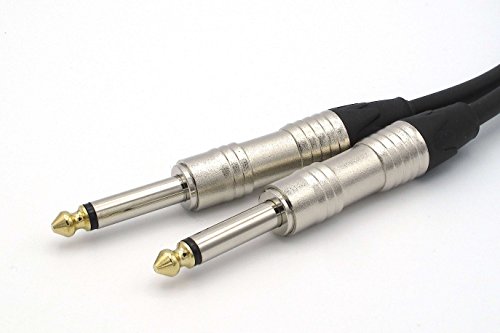 X-LEAD IC70GD045BK serie GOLD, cable de instrumentos profesional de calidad para guitarra/bajo/teclados - Jack to Jack - conectores INCO originales (4,5 m, negro) - MADE IN ITALY by INCO