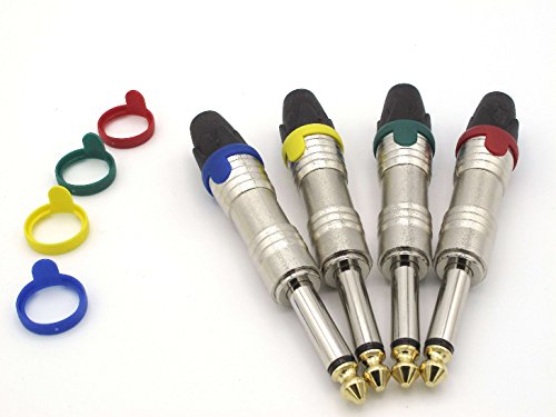 X-LEAD IC70GD045BK serie GOLD, cable de instrumentos profesional de calidad para guitarra/bajo/teclados - Jack to Jack - conectores INCO originales (4,5 m, negro) - MADE IN ITALY by INCO