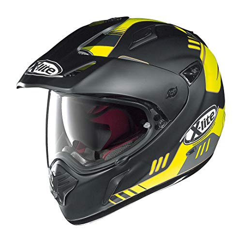 X-Lite X de 551gt calama Enduro casco moto ligero de fibra N- Com – Negro Mate Rojo