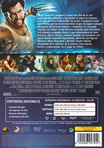 x-men orígenes: lobezno [DVD]