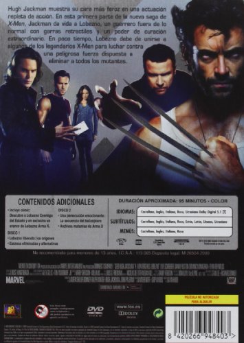 X-Men Origenes: Lobezno [DVD]