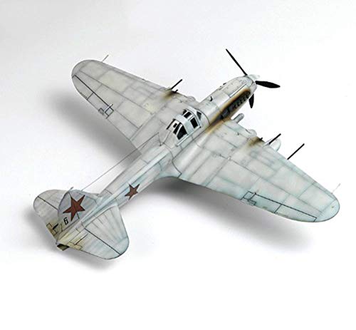 X-Toy Kits Modelo De Rompecabezas Militares, 1/32 Scale IL-2 Sturmovik En El Modelo De Plástico De Luchador De Esquís, 14.3 Pulgadas X 18 Pulgadas