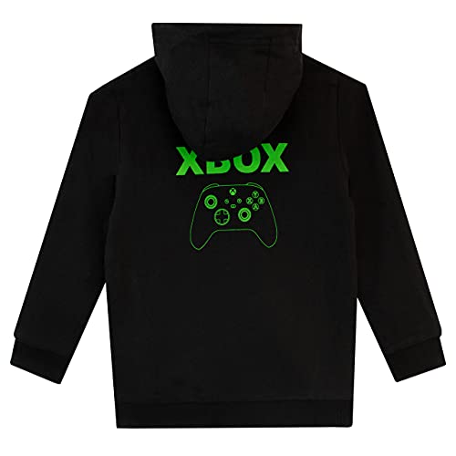 Xbox Sudadera con Capucha Reversible para Niños Juego Negro 9-10 Años