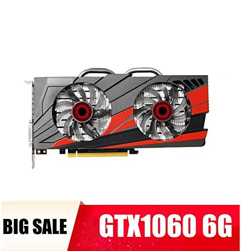 XCJ Tarjeta gráfica PerformanceFit for ASUS GTX 1060 6Gb Gráficos GPU Gtx1060 5G Tarjeta de Video NVIDIA Juego de computadora Pubg Mapa de computadora de Escritorio No GTX 960 RX 580 VGA DVI