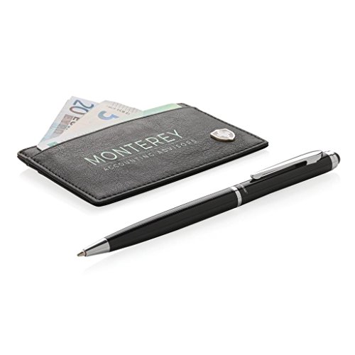 XD Swiss Peak RFID Card Holder and Pen Giftset Tarjetero 10 Centimeters Negro (Black)