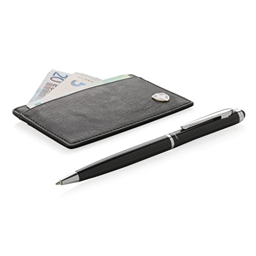 XD Swiss Peak RFID Card Holder and Pen Giftset Tarjetero 10 Centimeters Negro (Black)