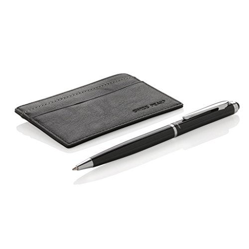 XD Swiss Peak RFID Card Holder and Pen Giftset Tarjetero 10 Centimeters Negro (Black)
