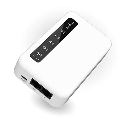 XE300(Puli) 4GLTE Mobile Smart VPN Router, Portable WiFi Wireless Travel Hotspot, Router/AccessPoint/Extender/WDSMode, OpenWrt, 5000mAhBattery, OpenVPNClient