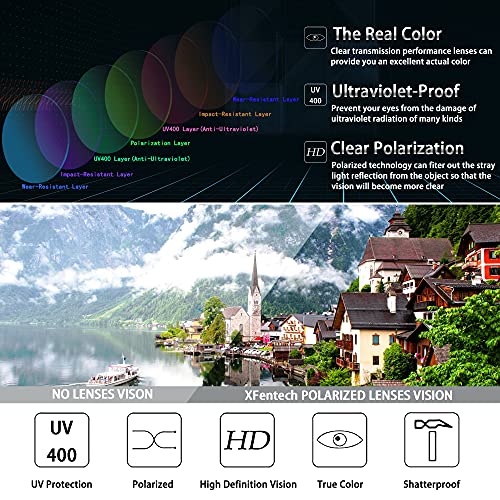 XFentech Steampunk Gafas de Sol - Gafas de Sol Redondas Ronda Marco de Metal Eyewear Círculo Espejo Gafas UV400 para Hombres y Mujeres, A1 Marco Negro - Lentes Negro