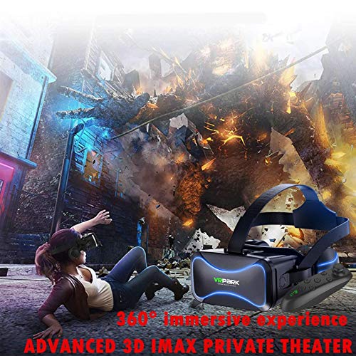 Xianghaoshun Auriculares VR, Compatibles con Android/iOS/PC, Gafas Universales De Realidad Virtual HD: Reproduzca Sus Mejores Juegos Móviles Películas 360 con Nuevas Gafas 3D VR Suaves Y Cómodas