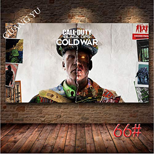 xiangpiaopiao Call of Duty: Black Ops Cold War Game Poster Anime Lienzo Pintura Decoración del Hogar Arte De La Pared Posters E Impresiones 50X70Cm -Pd1386