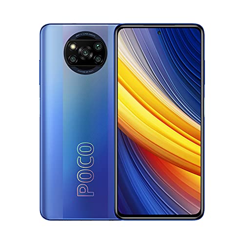 Xiaomi Poco X3 Pro Smartphone 8GB 256GB 120Hz 6.67" FHD + LCD DotDisplay Qualcomm SnapdragonTM 860, 5160mAh (typ) Batería Cámara de 48MP Azul, Versión Global