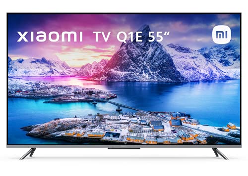 Xiaomi QLED Smart TV Q1E 55 Pulgadas (Frameless, Metal design, UHD,Dolby vision, HDR 10+, Android 10.0, Netflix, Chromecast integrado y compatible con Alexa, bluetooth, HDMI 2.1, USB) [Model 2021]