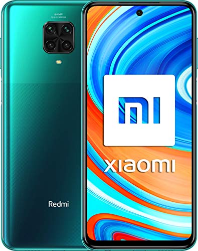 Xiaomi Redmi Note 9 Pro - Smartphone 6+64GB (6.67", Cámara cuádruple 64 MP, Q-SnapdragonTM 720G, Batería 5020mAh, 30W carga rápida), Alexa Hands-Free, Verde [Versión ES/PT]